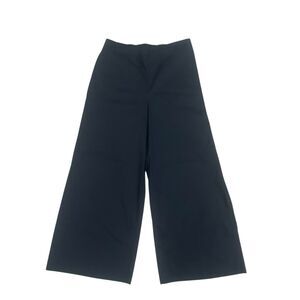 MeiMeij Wide Leg Crop Pants Womens 44 Large Blue Lightweight Pull On Italy